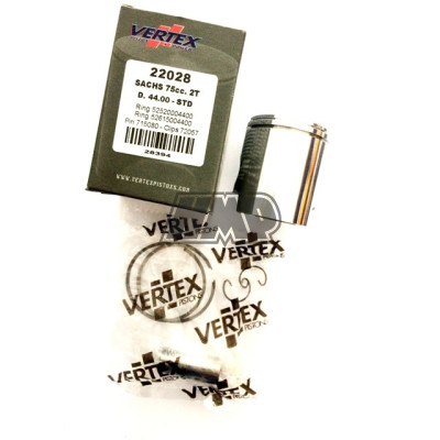 Piston SACHS 5 / 6 velocidades 44 mm 2 segmentos - VERTEX